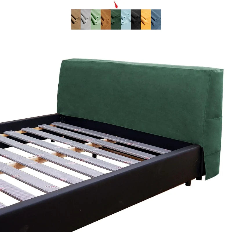 Bed Headboard Cover | Sienna Velour - Forest