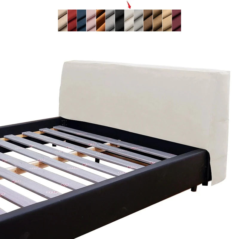 Bed Headboard Cover | Sienna Velour - Cream