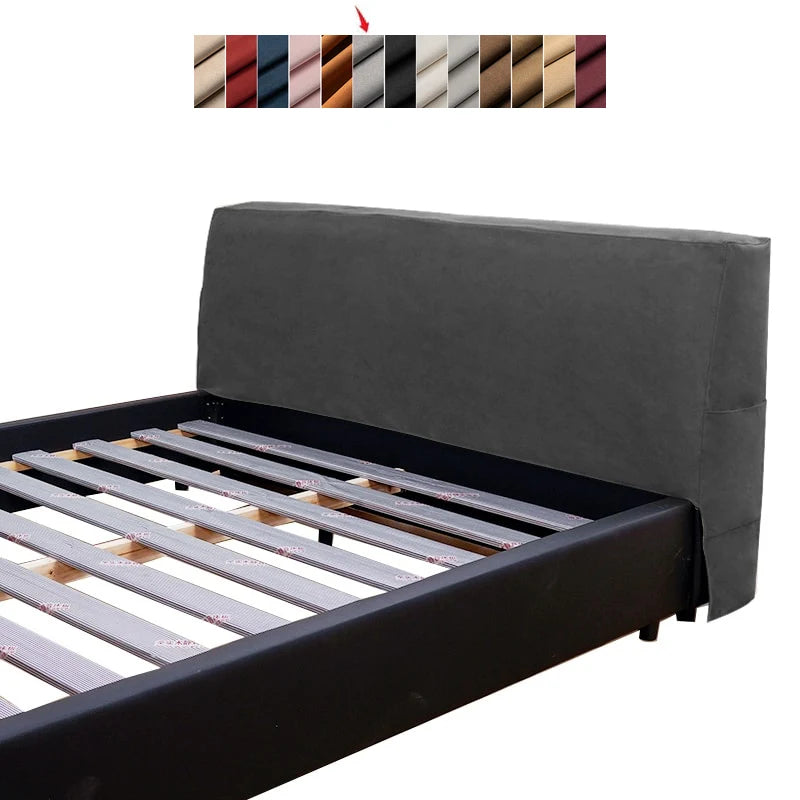 Bed Headboard Cover | Sienna Velour - Smoke