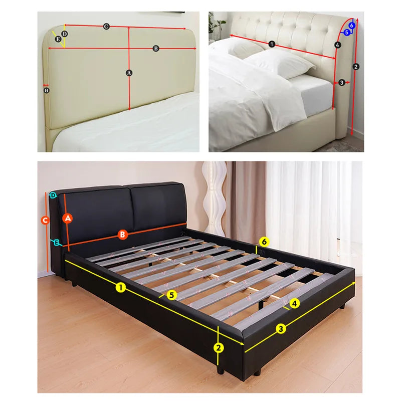 Installing a tailored custom bed frame cover for a snug, professional fit.