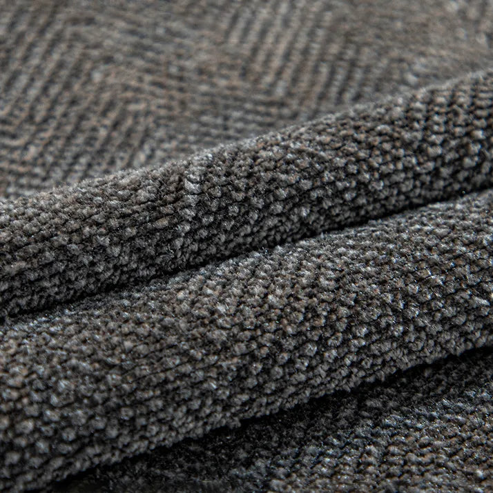 Chenille Solid Woven Stretch Sofa Cushion Cover - Dark Grey