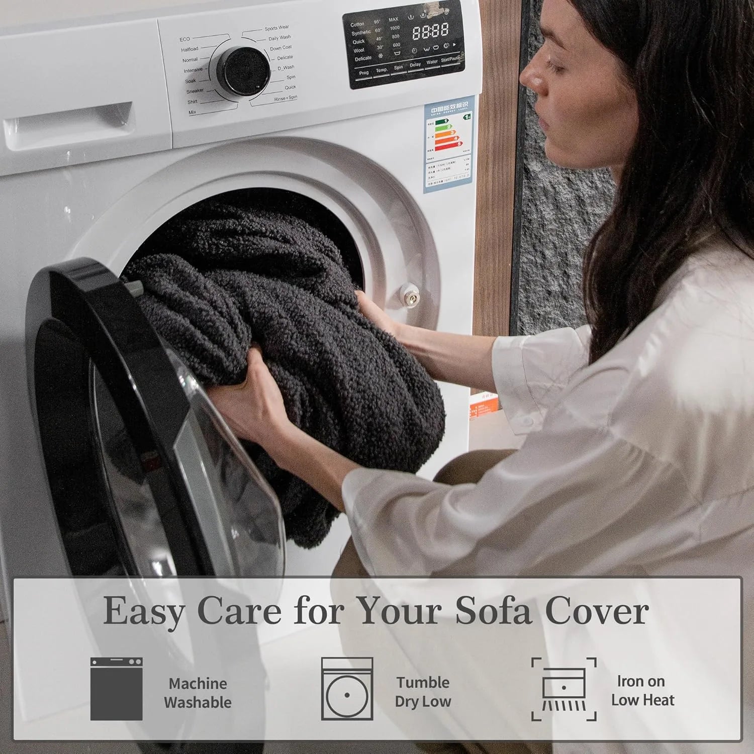 Veludon gris foncé (coussin)