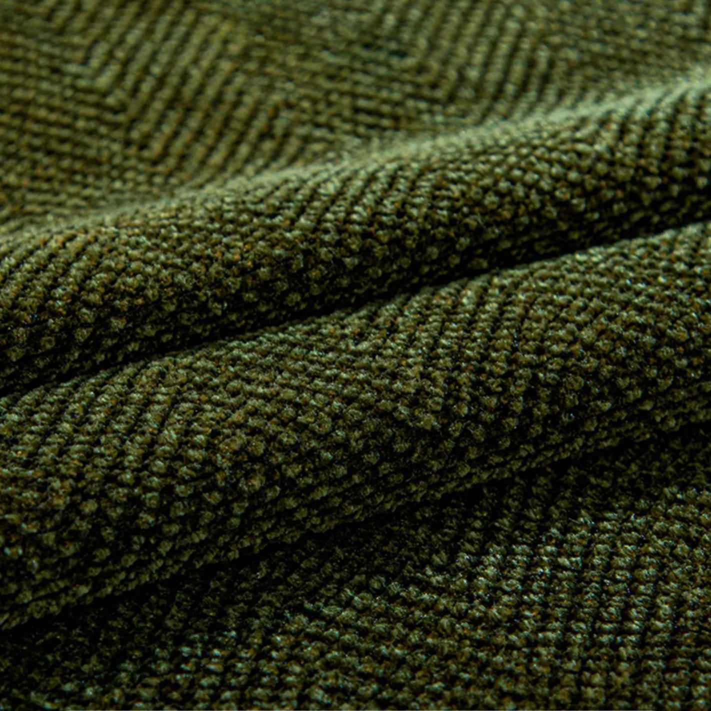 Chenille Solid Woven Stretch Sofa Cushion Cover - Green