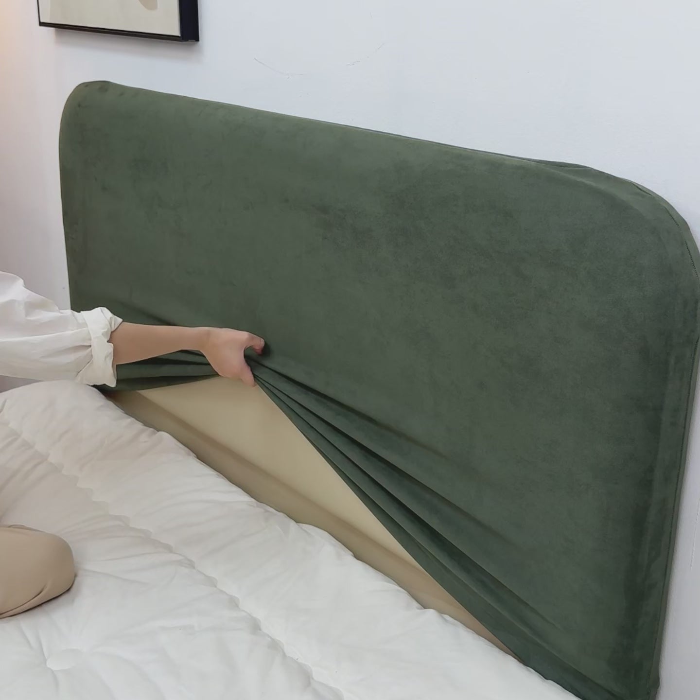 Bed Headboard Cover | Sienna Velour - Evergreen Manor