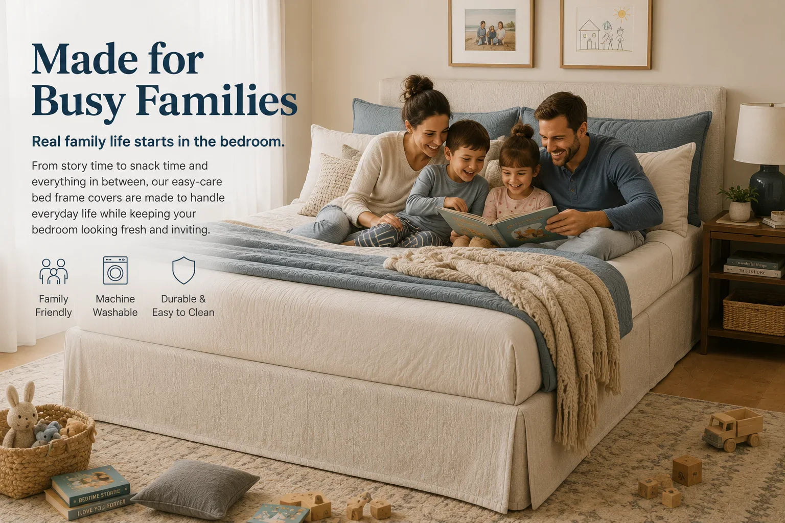 Bed Covers Made for Busy Families