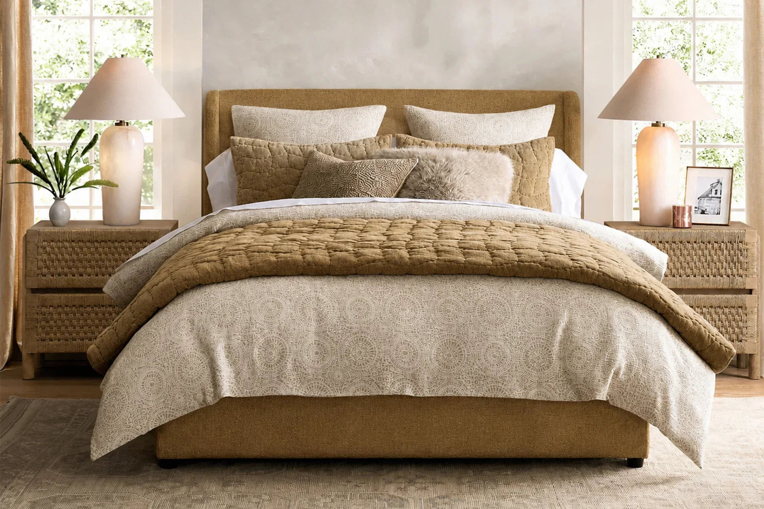 Signature Cotton-Linen Blend ML1825 | Bed Cover