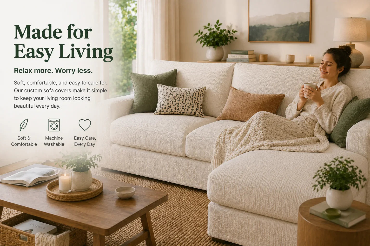 Sofa Slipcovers Made for Easy Living