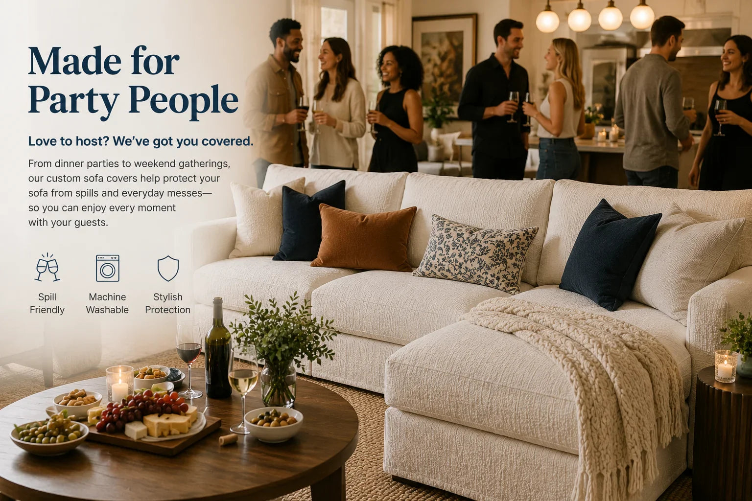 Sofa Slipcovers Made for Party People