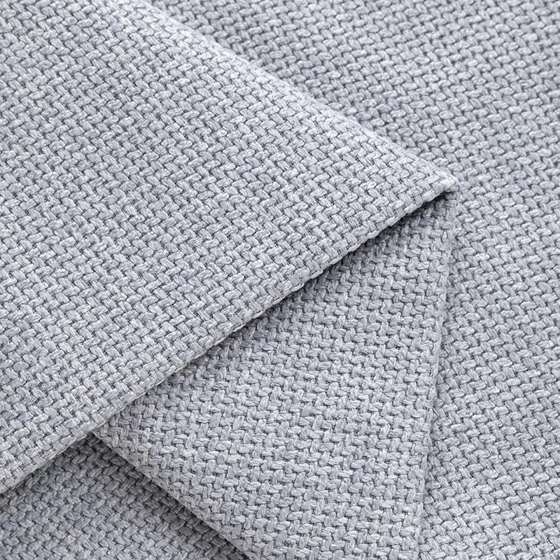 One Piece Custom Sofa Slipcover | Elara Flax- Light Gray