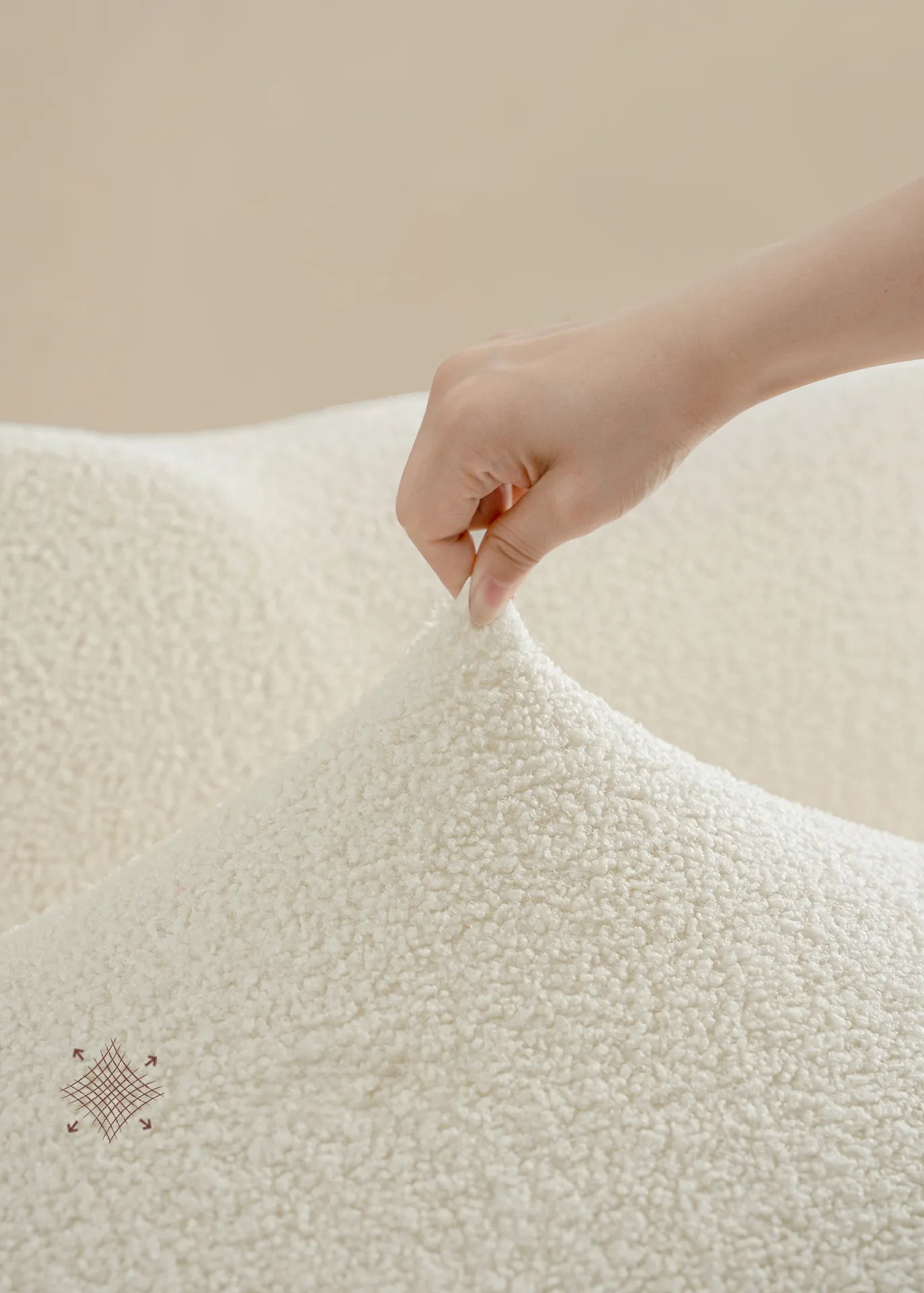 Teddy Fleece Elastic Sofa Slipcover