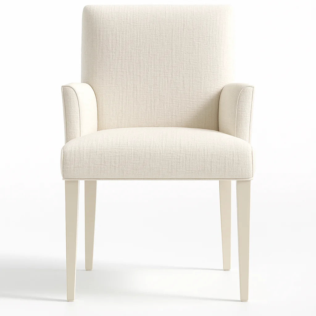 WX23006 Chenille Blossom Series | Snug fit Dining Chair with armrest Slipcover