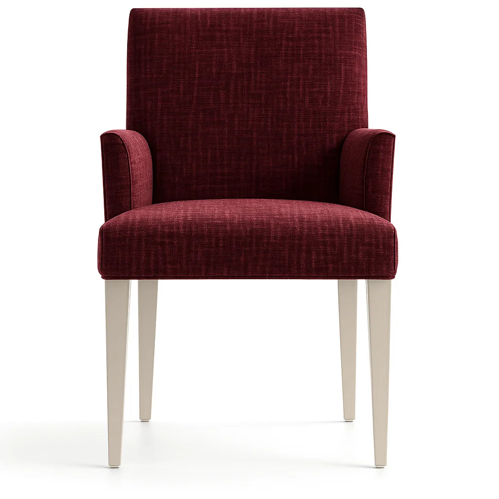 WX23006 Chenille Blossom Series | Snug fit Dining Chair with armrest Slipcover