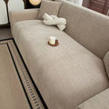 Chenille Solid Woven Stretch Sofa Cover - Cream