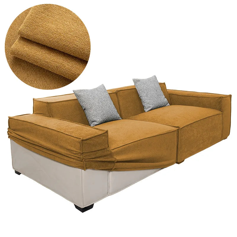 Custom Sofa Slipcover | Performance Antimicrobial Chenille - Spiced Chestnut