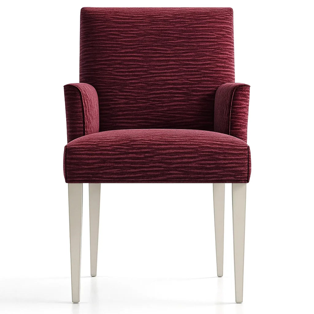 WX23006 Chenille Blossom Series | Snug fit Dining Chair with armrest Slipcover