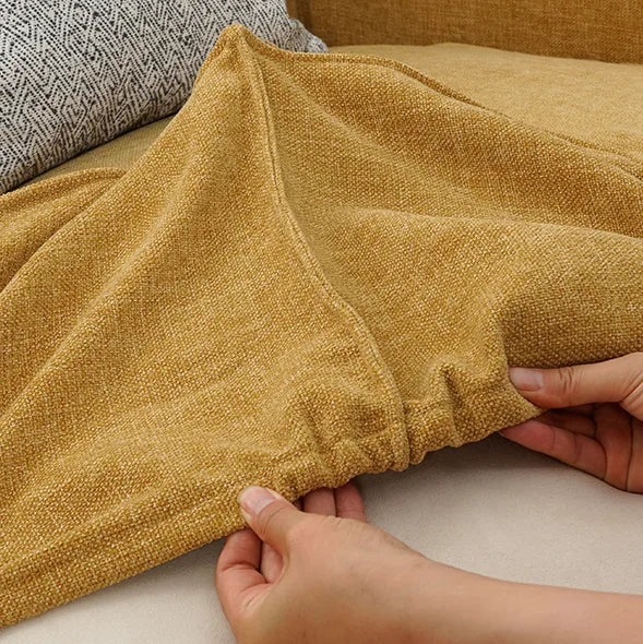 Custom Sofa Slipcover | Elara Basic - Turmeric