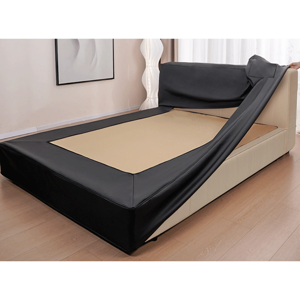 Customized Bed + Headboard Cover | Terravia | Classic Anthracite