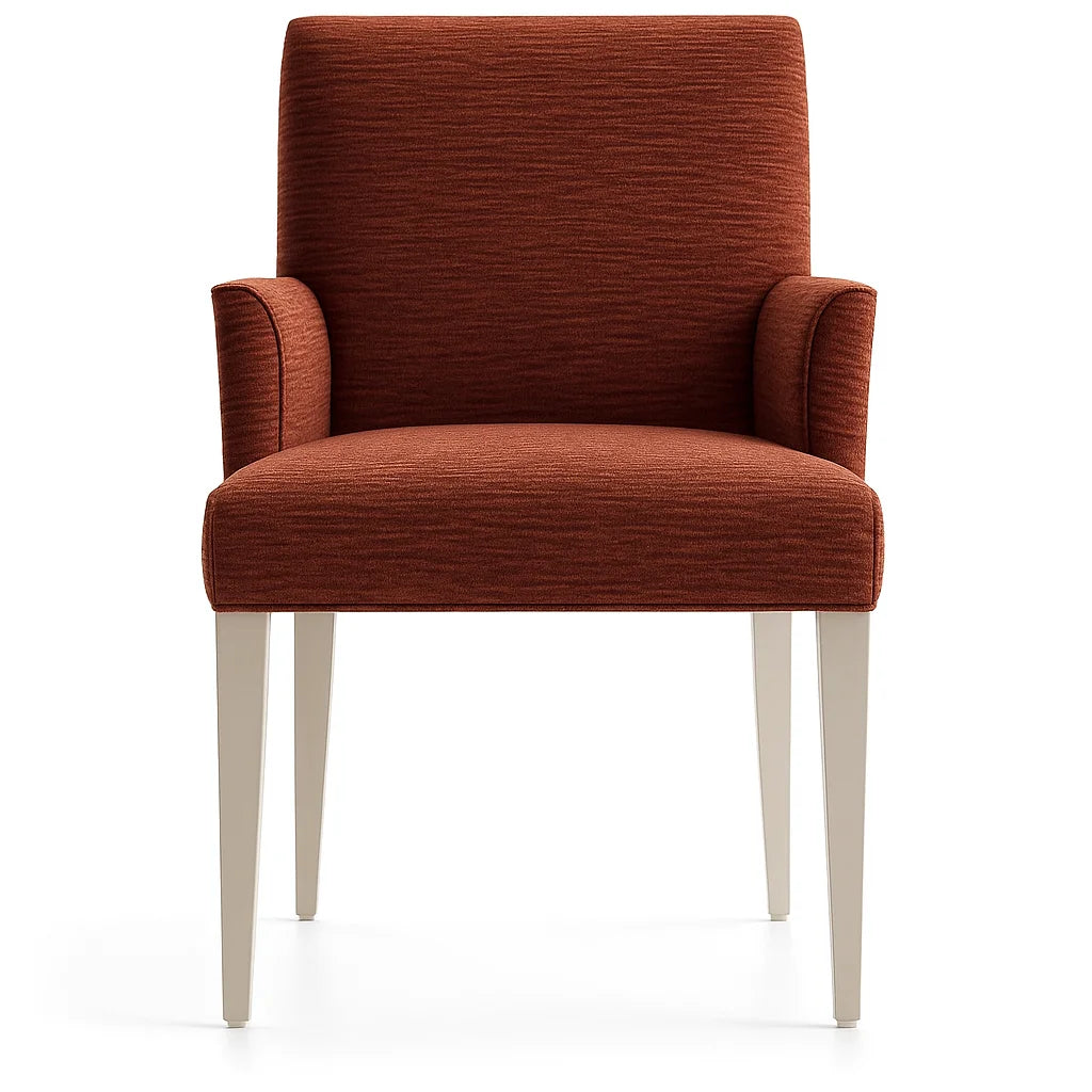 WX23006 Chenille Blossom Series | Snug fit Dining Chair with armrest Slipcover