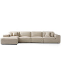 4 Seater Sofa with Chaise Slipcover | Classic Anthracite