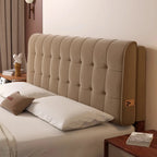Custom Headboard Cover with Oversized Cushions (High-density foam)