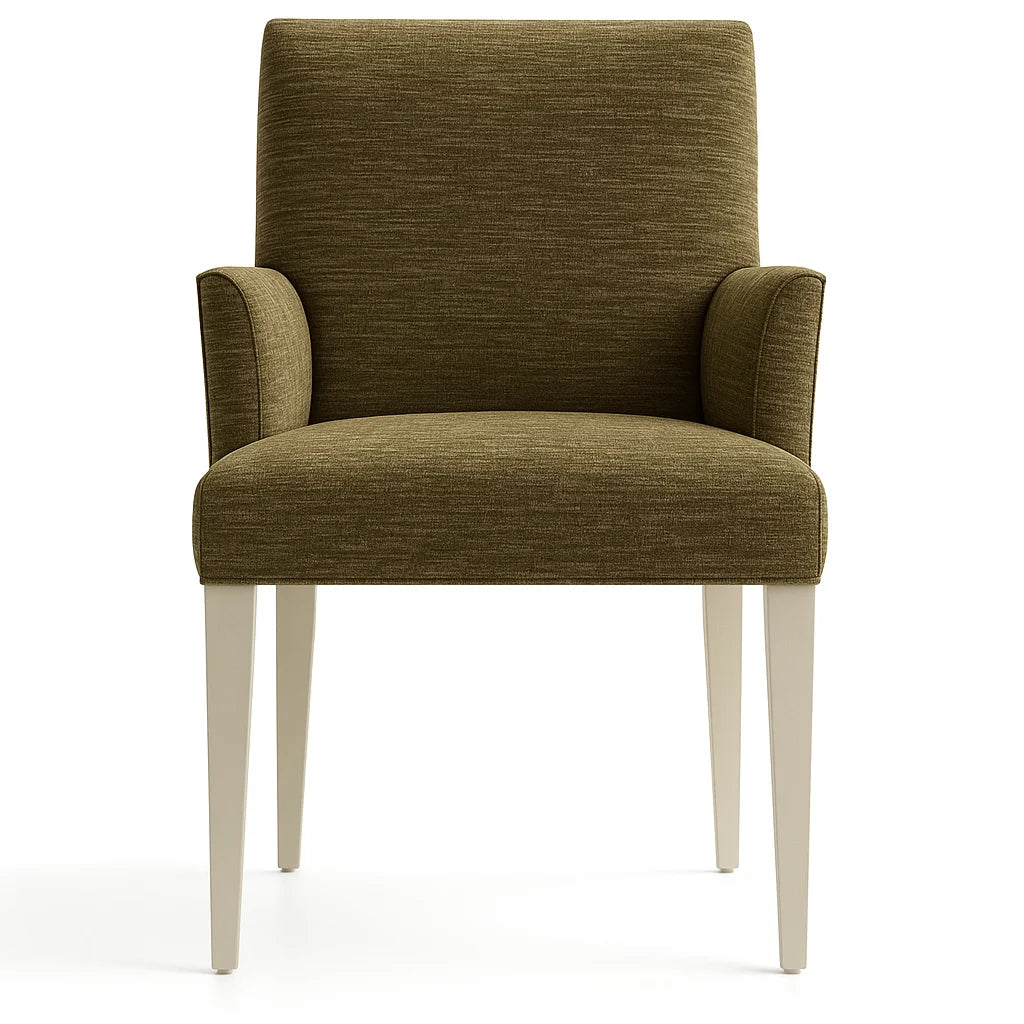 WX23006 Chenille Blossom Series | Snug fit Dining Chair with armrest Slipcover