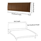 Lit plateforme rembourré + housse de tête de lit | Anthracite classique 