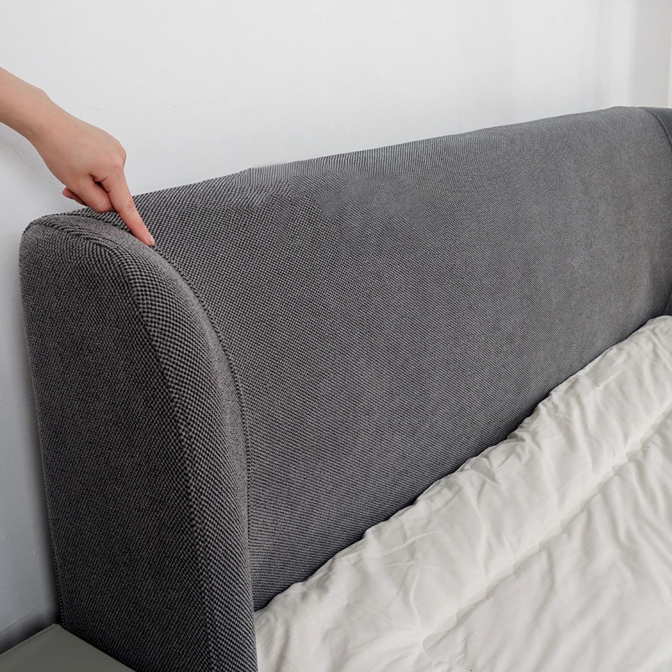 Bed Frame + Headboard Cover | Iron Forge