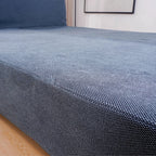 Bed Frame + Headboard Cover In Full | Midnight Indigo