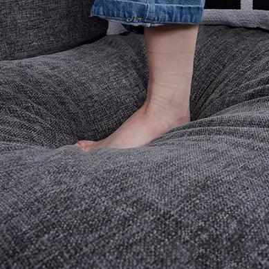 Custom Sofa Slipcover | Elara Basic - Dark Gray