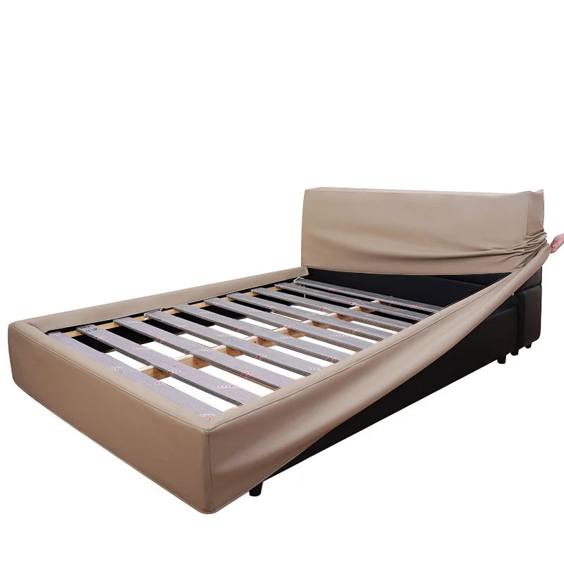 Bed Frame + Headboard Cover | Terravia - Ecru