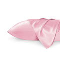 Solid Satin Silk Pillowcase 2 Pack - Pink