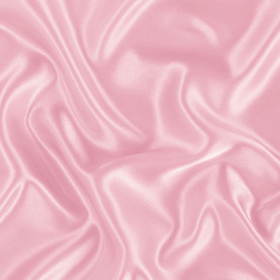 Solid Satin Silk Pillowcase 2 Pack - Pink