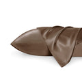 Solid Satin Silk Pillowcase 2 Pack - Beaver Fur