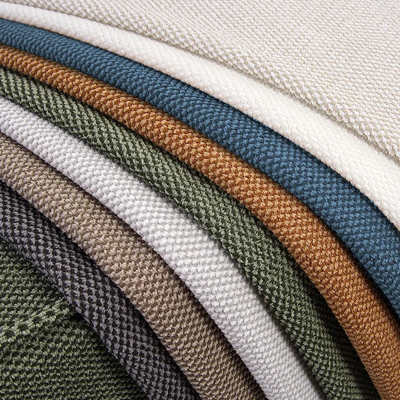 One Piece Custom Sofa Slipcover | Elara Flax- Sahara Camel
