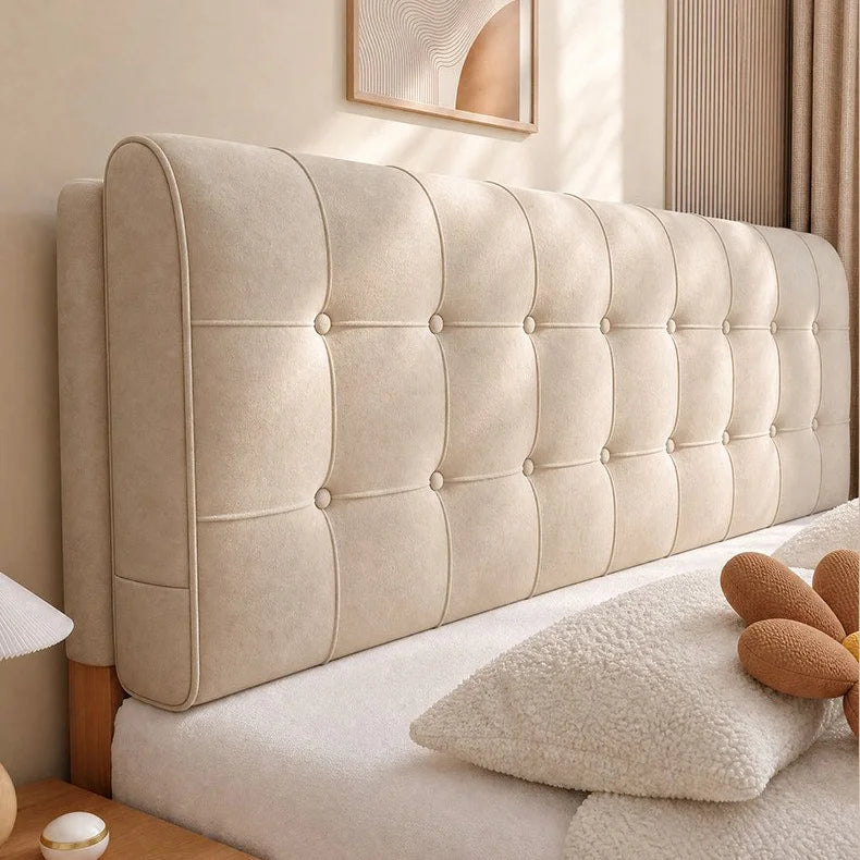 Custom Headboard Cover with Oversized Reading Cushions (High-density foam)