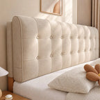 Custom Headboard Cover with Oversized Cushions (High-density foam)