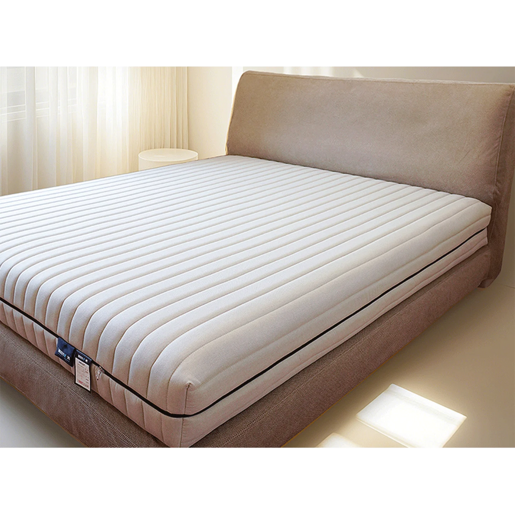 Cama de plataforma tapizada + funda para cabecero | Elara Flax 