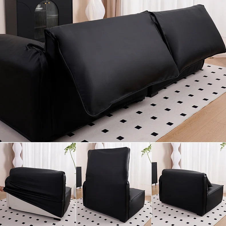 Custom Sofa Slipcover | Terravia - Solid Black