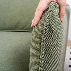Custom Individual Cushion Sofa Slipcover | Marlowe Collection - Olive Moss