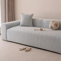 Chenille Solid Woven Stretch Sofa Cover - Blue