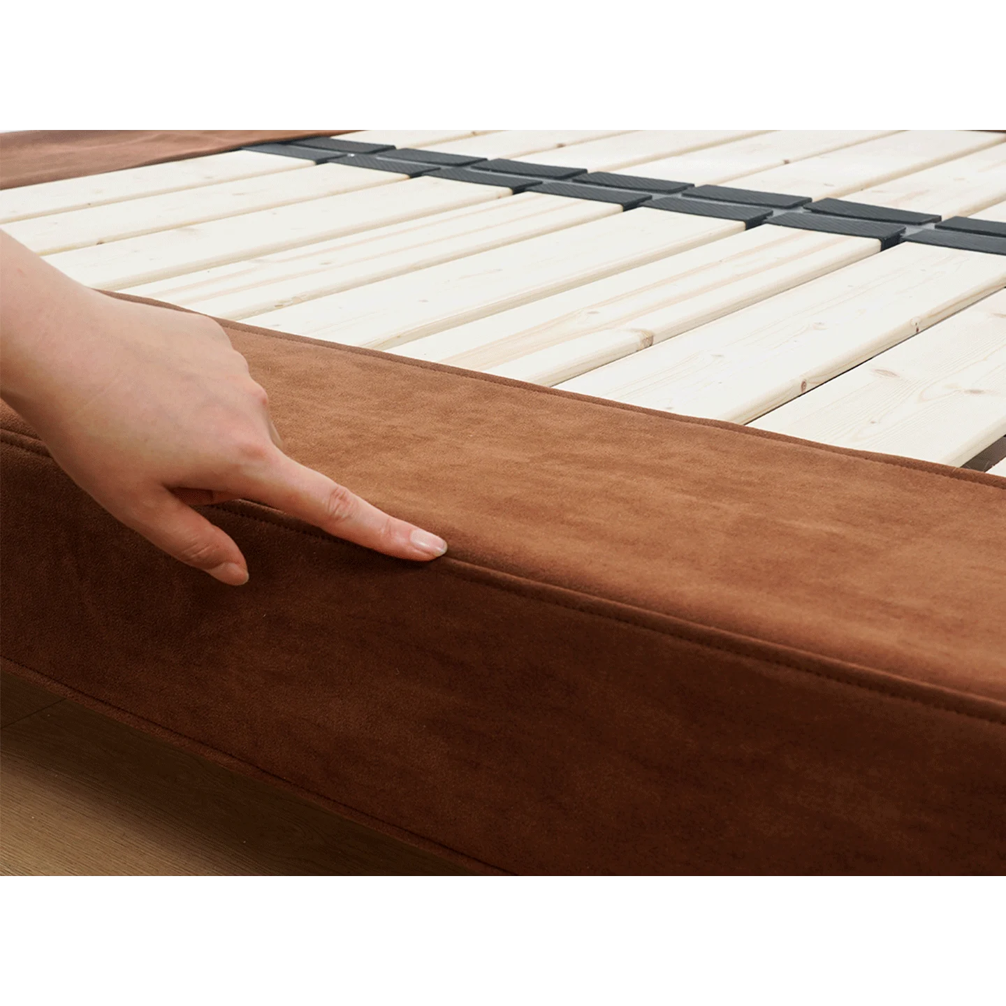Customized Bed + Headboard Cover | Nestvo | Caramel