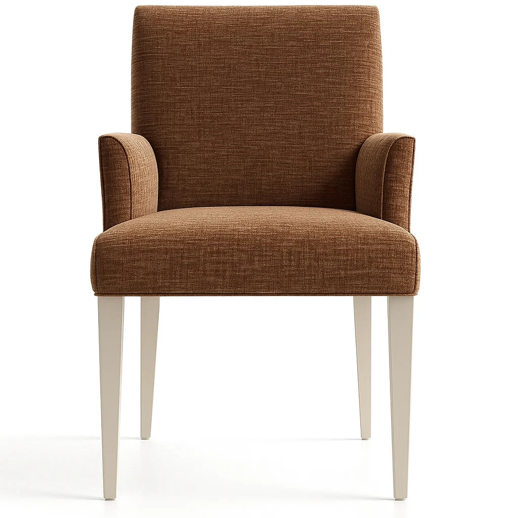 WX23006 Chenille Blossom Series | Snug fit Dining Chair with armrest Slipcover