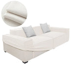Custom Sofa Slipcover | Performance Antimicrobial Chenille - Alabaster Veil