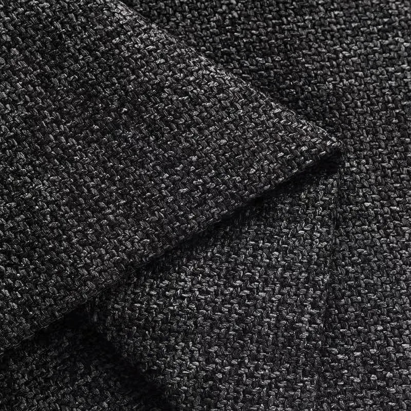 One Piece Custom Sofa Slipcover | Elara Flax- Dark Gray