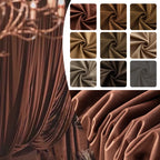 Upholstery Flocking Velvet Fabric | Brown Series