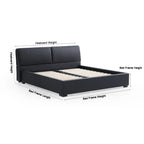 Bed Frame + Headboard Cover In Full | Marlowe Collection - Demin