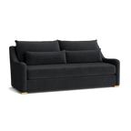 Custom Sofa Slipcover | Sienna Velour - Onyx Noir