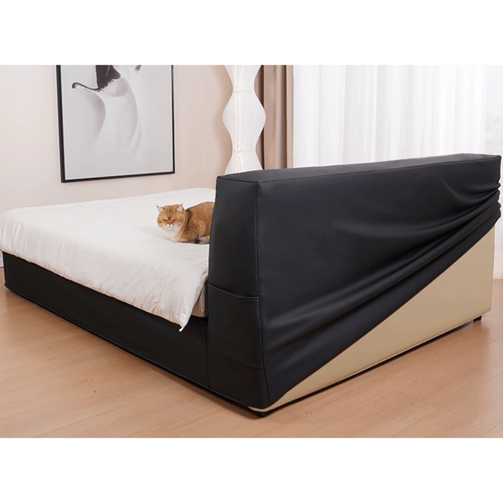 Customized Bed + Headboard Cover | Terravia | Classic Anthracite