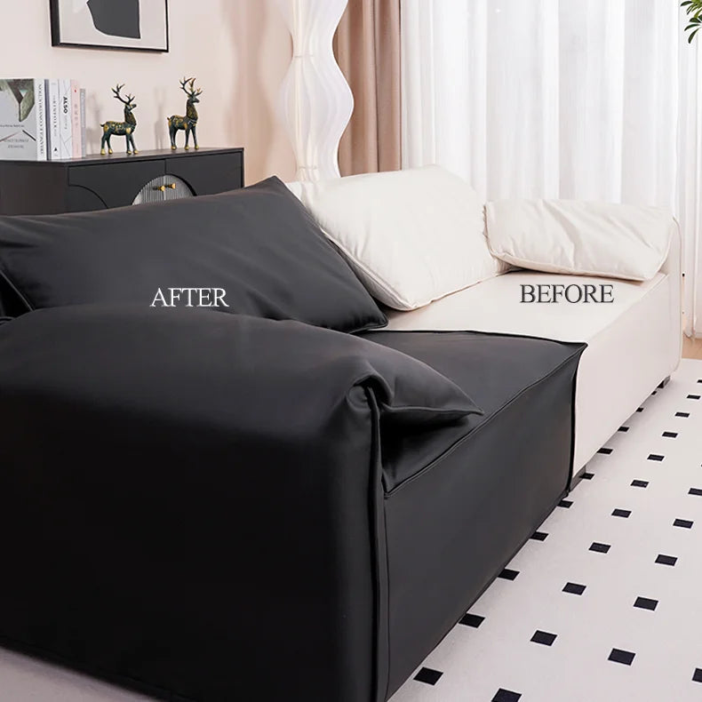 Custom Sofa Slipcover | Terravia - Solid Black