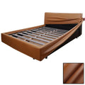 Bed Frame + Headboard Cover | Terravia - Mocha Brown